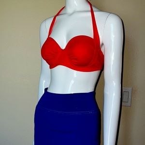Tropical Escape bikini top size 8